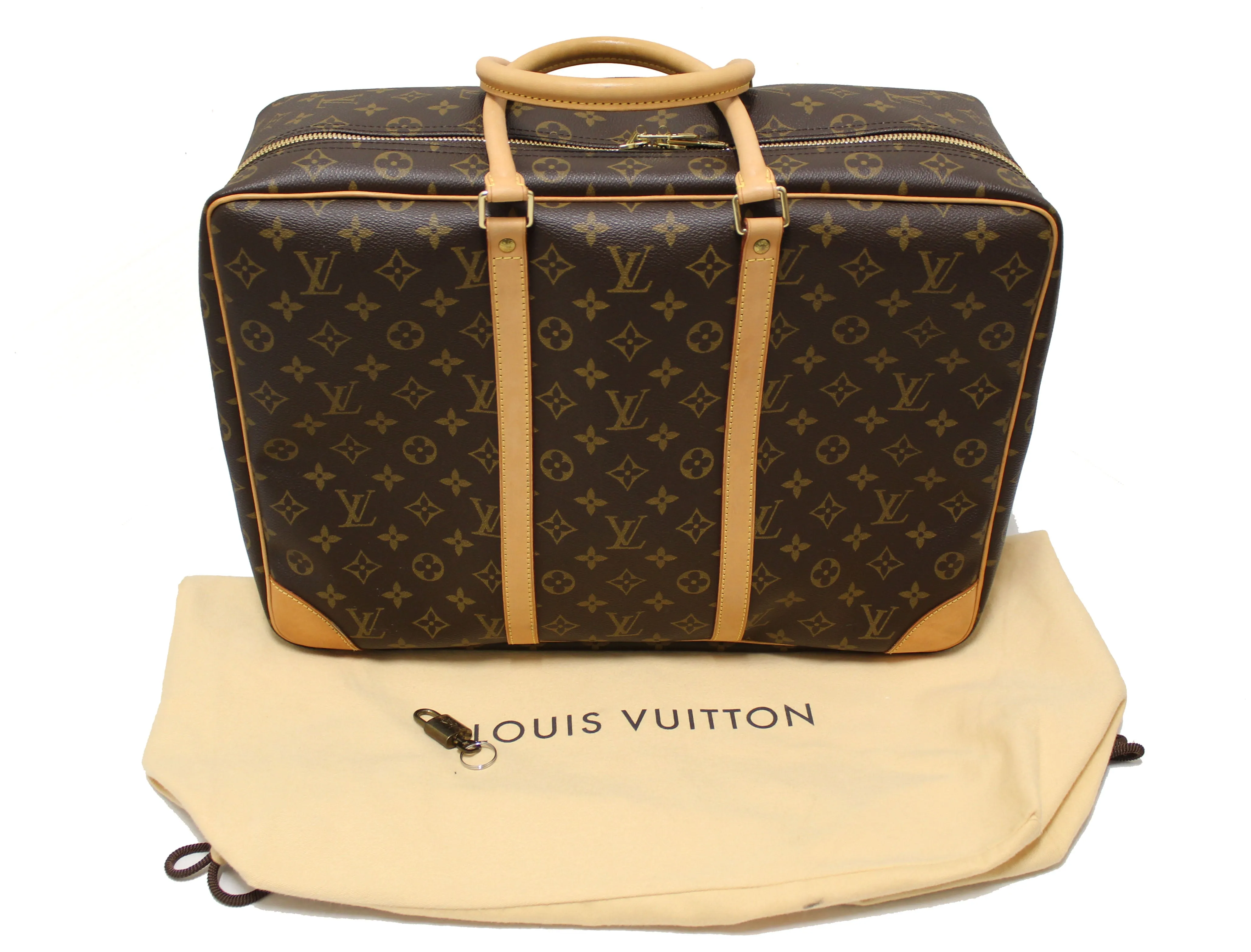 Authentic Louis Vuitton Monogram Canvas Sirius 45 Luggage Carry On Travel Bag