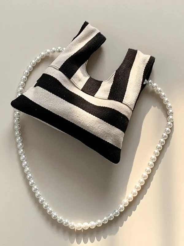 Beaded Contrast Color Split-Joint Striped Evening Bags & Clutches Crossbody Bags Bags Accessories Bags