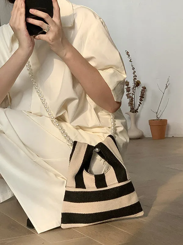 Beaded Contrast Color Split-Joint Striped Evening Bags & Clutches Crossbody Bags Bags Accessories Bags