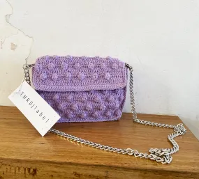 BOBBLE KNIT BAG - LILAC