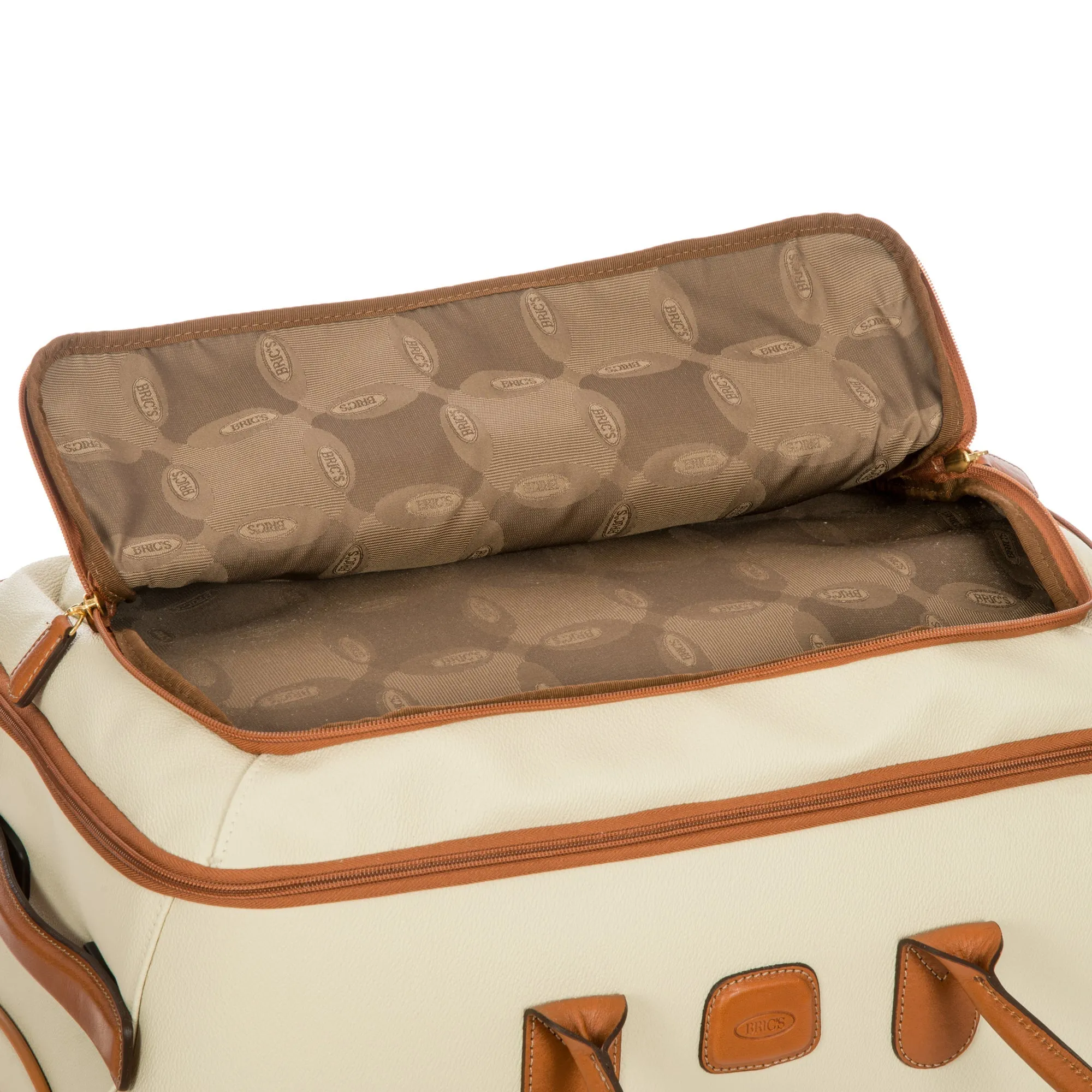 Bric's Firenze 21" Carry On Rolling Duffel Cream