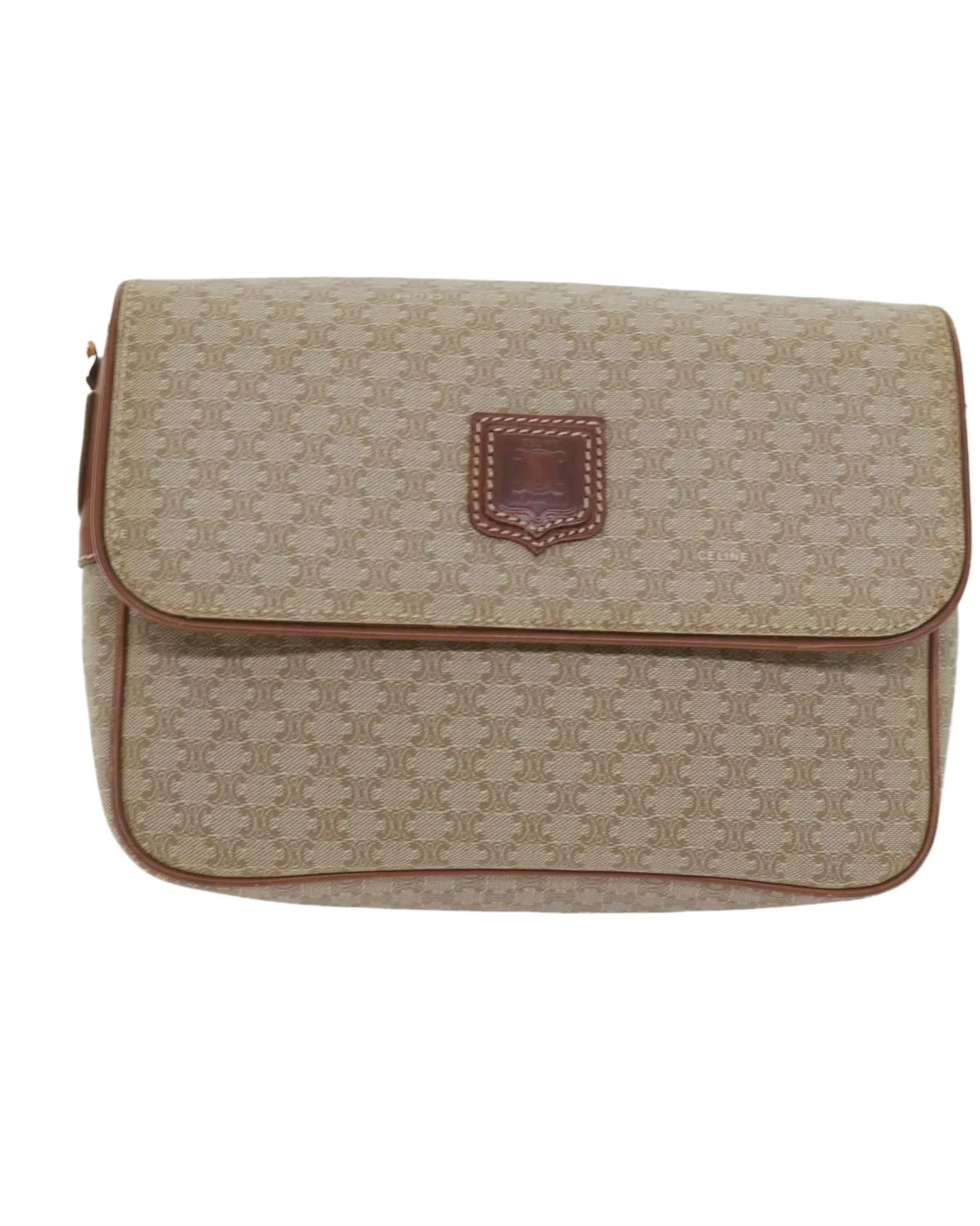 CELINE Vintage Crossbody Bag Beige