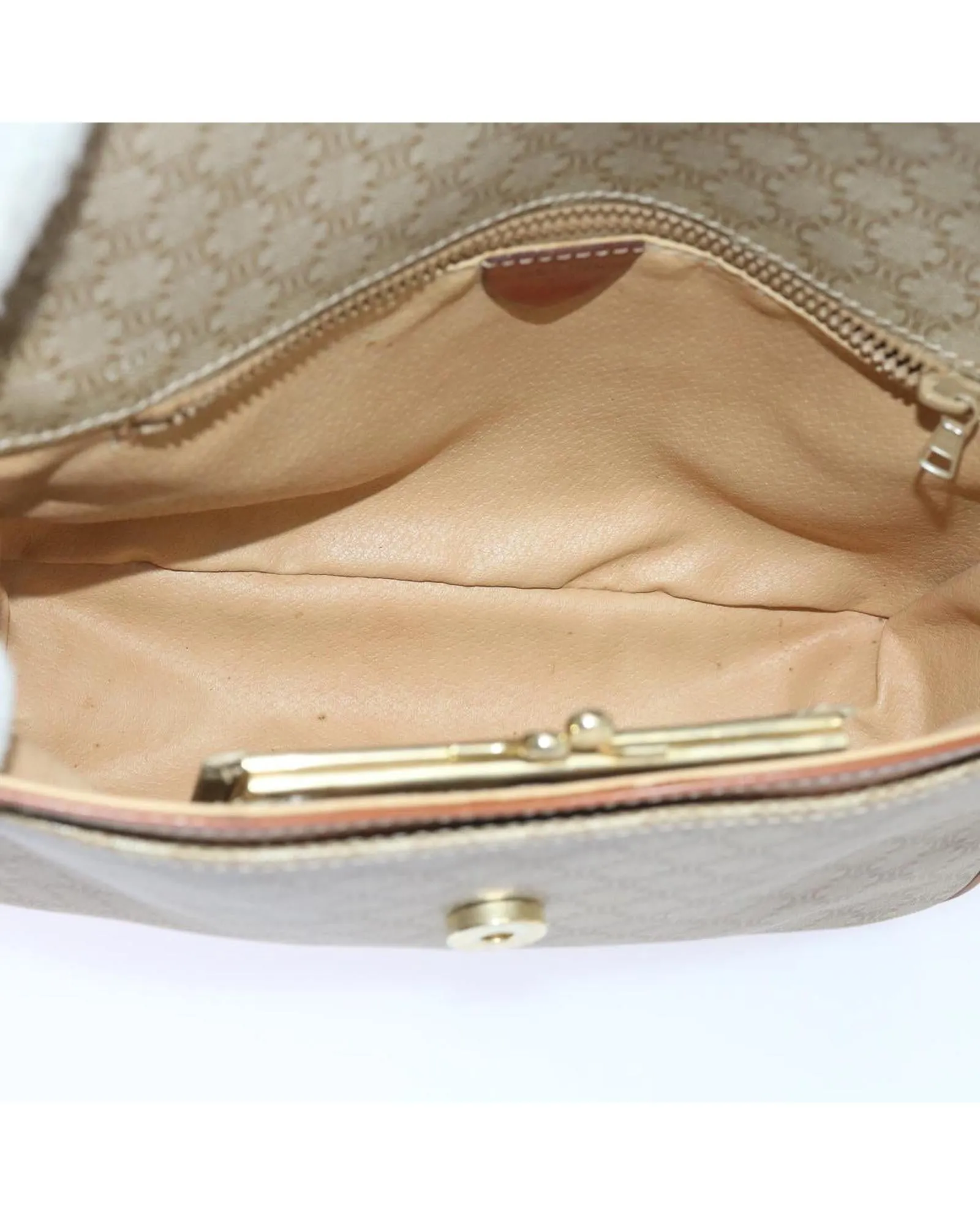 CELINE Vintage Crossbody Bag Beige