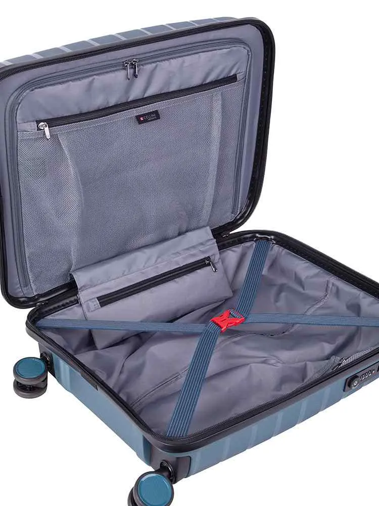 Cellini Microlite 53cm Carry-on Trolley | Electric Blue