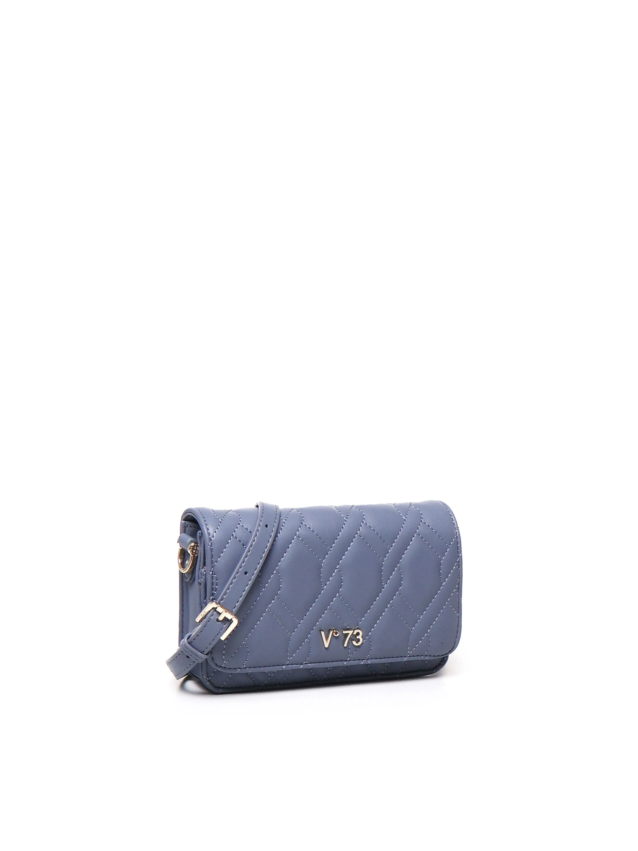 Denim Crossbody Bag with Compartments