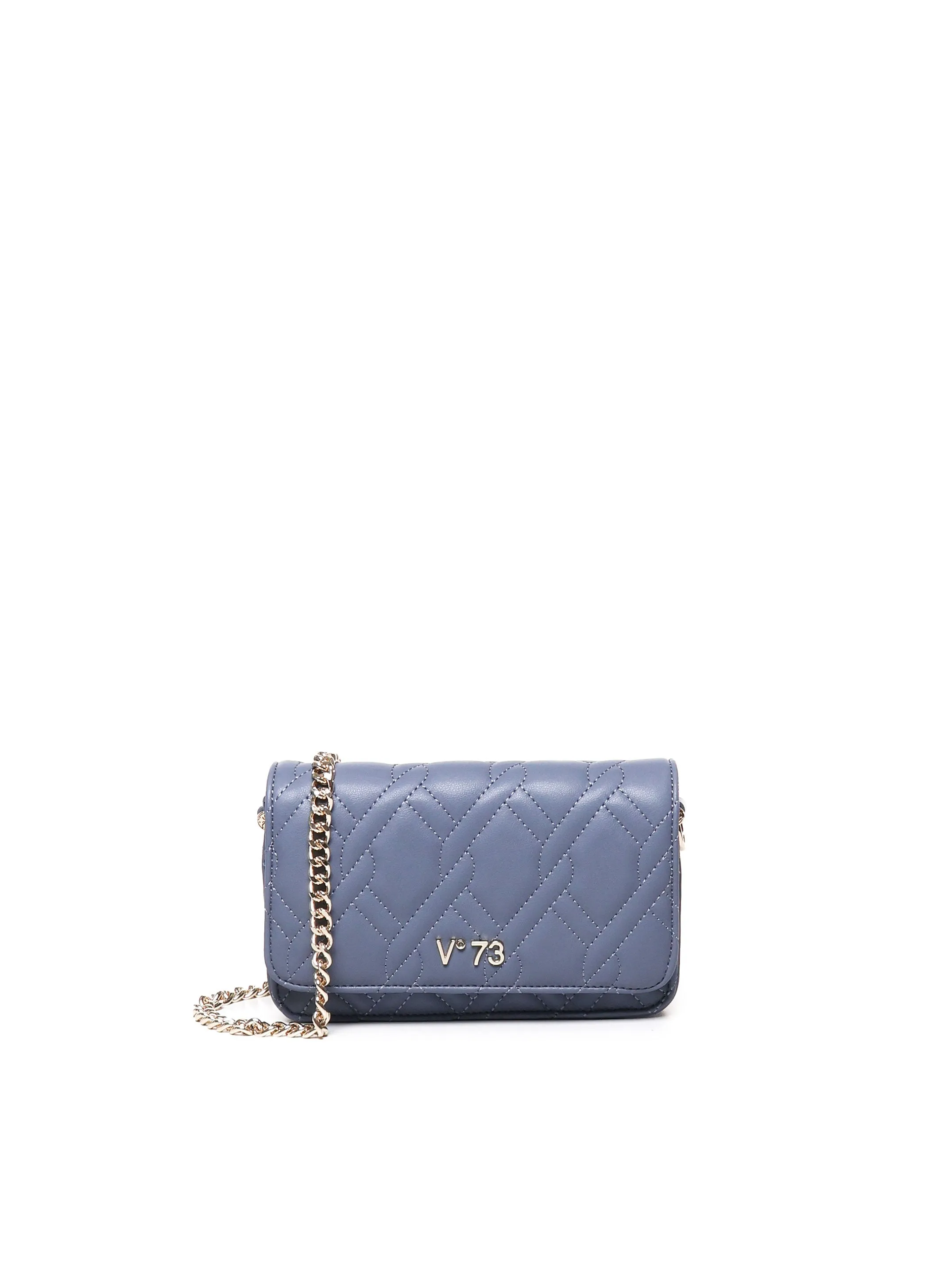 Denim Crossbody Bag with Compartments