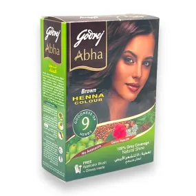 Godrej Abha Brown Henna 60Gm (10g X 6 Satchels)