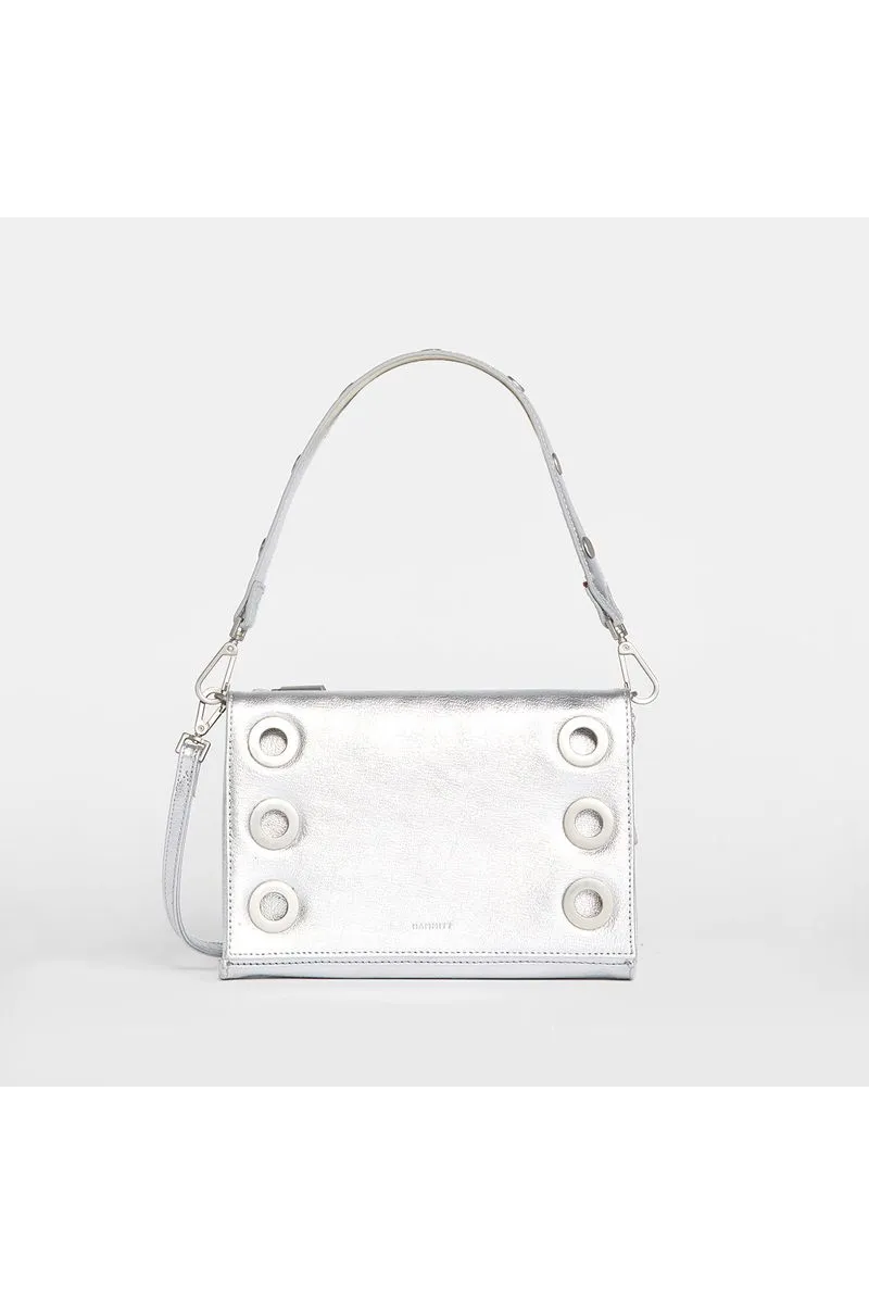 Hammitt Montana Clutch Small 14368 | Sidewalk Silver/Brushed Silver