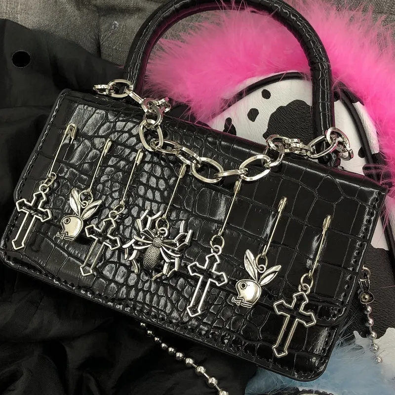 Harajuku Gothic Punk Spice Cross Spider Rabbit Dark Bag