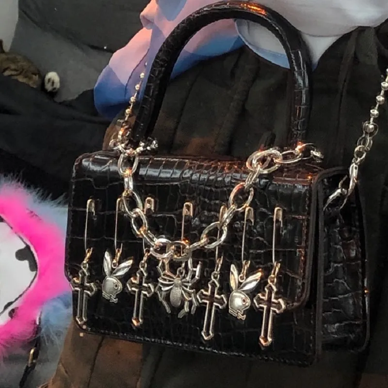 Harajuku Gothic Punk Spice Cross Spider Rabbit Dark Bag