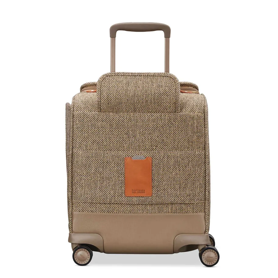 Hartmann Tweed Legend 17" Underseat Carry On Spinner Natural Tweed Missing Snap Final Sale