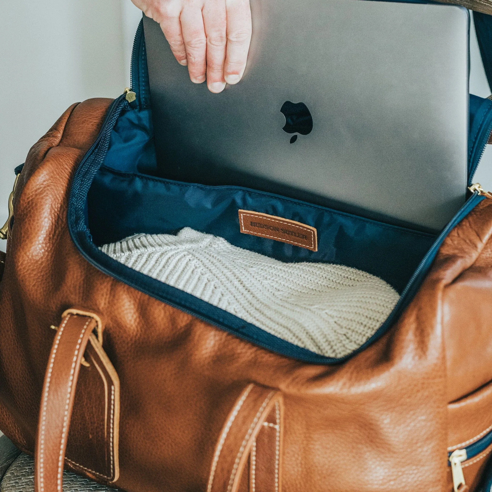 Heritage All Leather Commuter Duffel - Chestnut