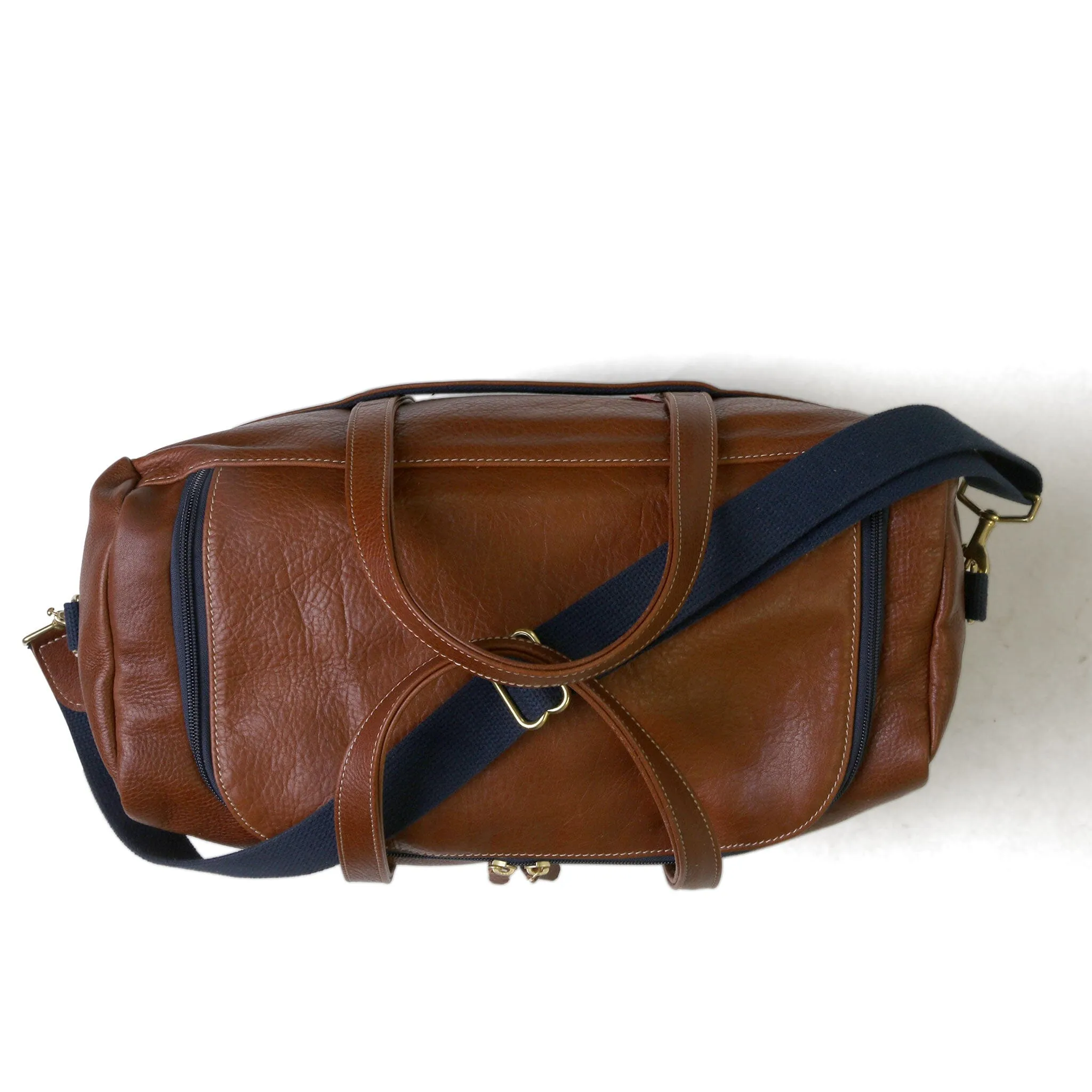 Heritage All Leather Commuter Duffel - Chestnut