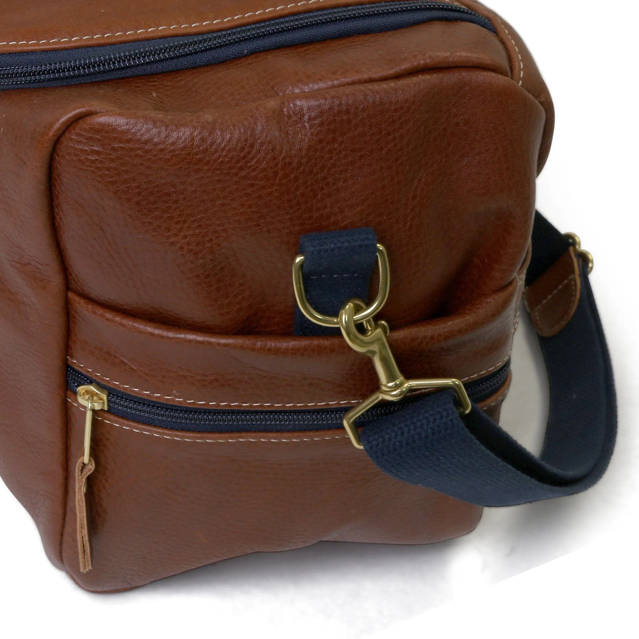 Heritage All Leather Commuter Duffel - Chestnut