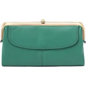 Hobo Lauren Garden Green Velvet Hide Leather