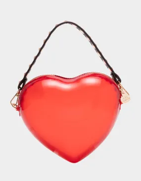 KITSCH HEART BEAT CROSSBODY RED