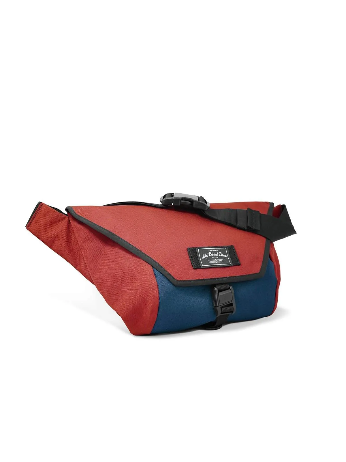 Life Behind Bars The Slingshot 9L Sling Bag Deep Red Navy