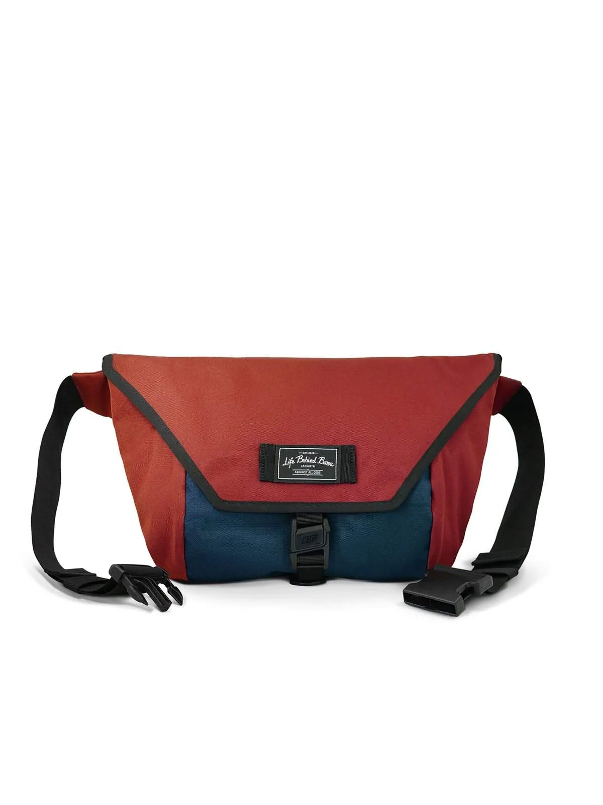 Life Behind Bars The Slingshot 9L Sling Bag Deep Red Navy