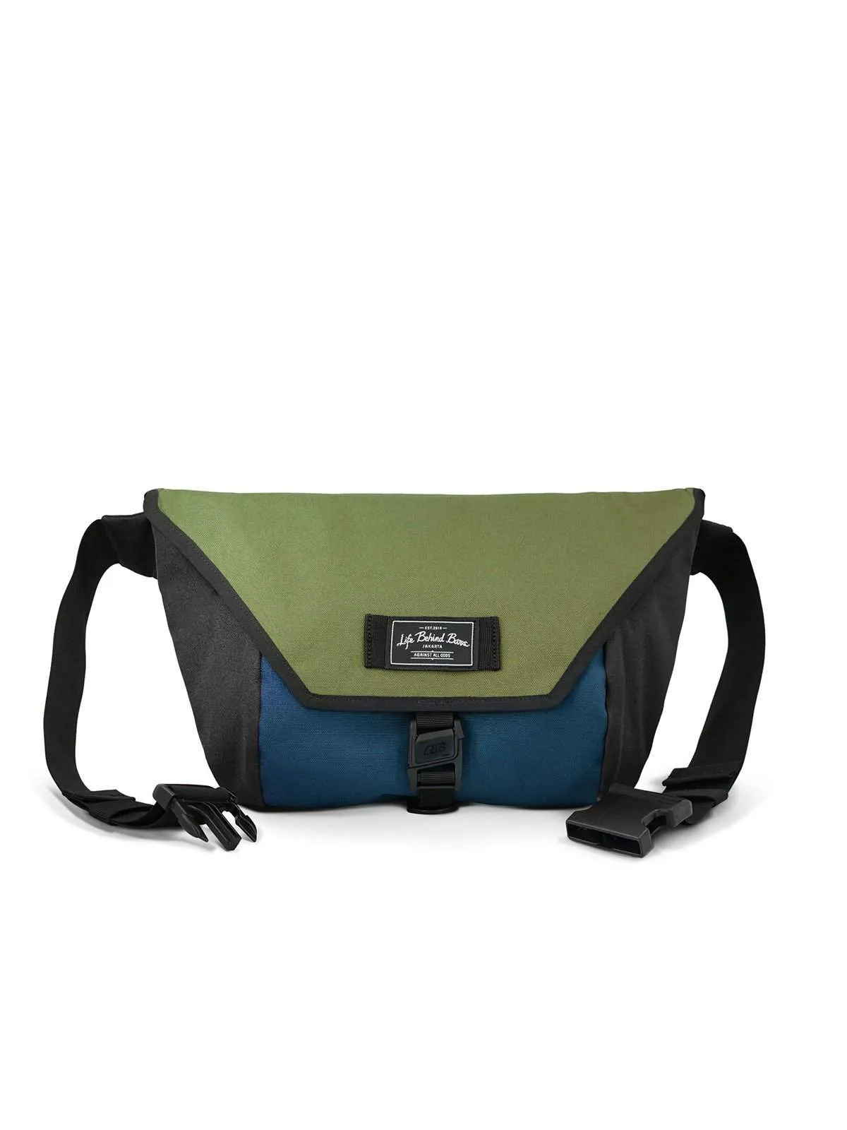 Life Behind Bars The Slingshot 9L Sling Bag Olive Navy Black