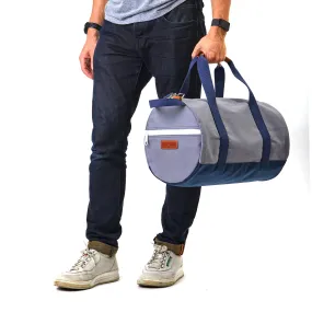 Medium Chatham Duffel Bag- Grey/Navy