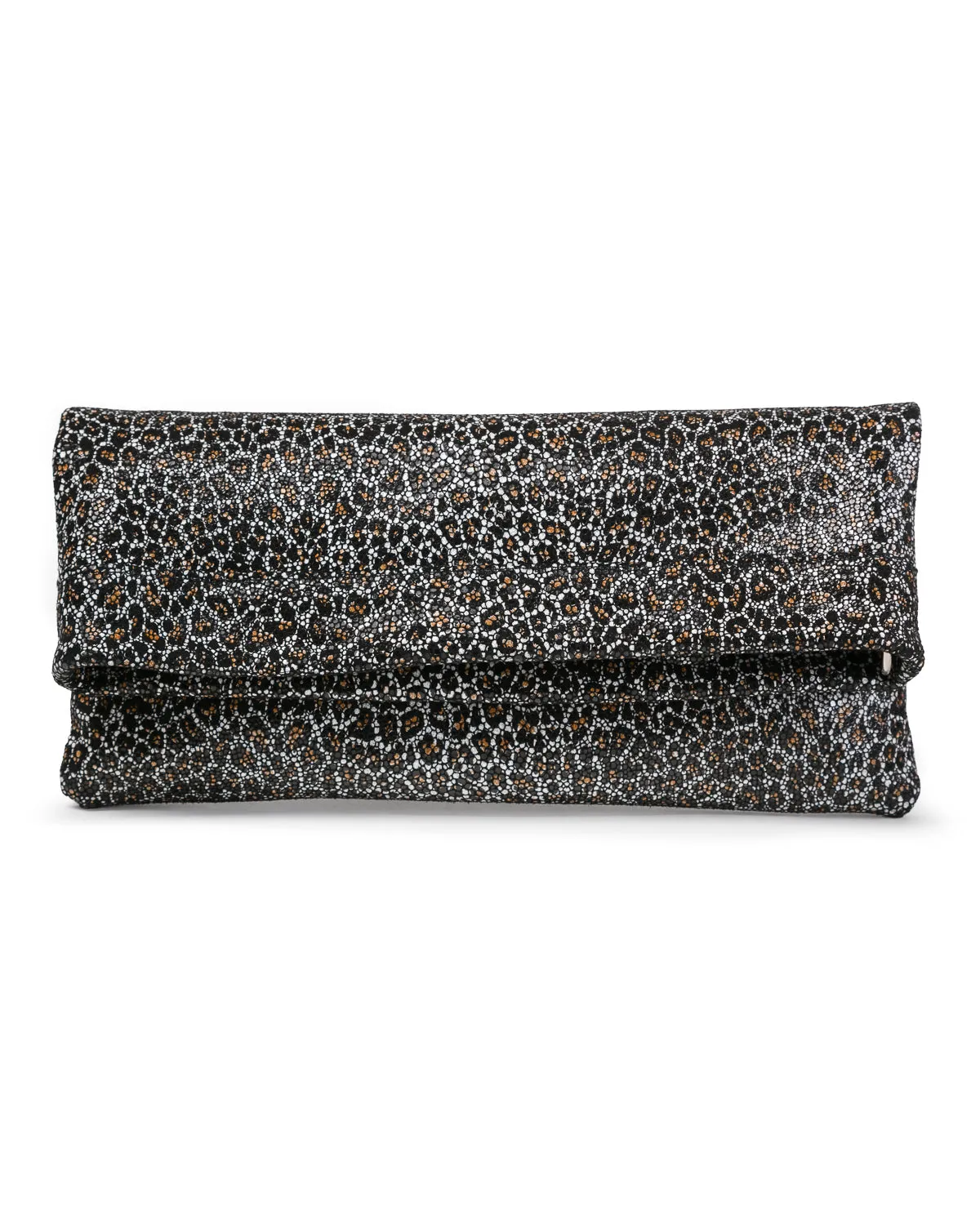 Mollie Cross-Body Convertible Clutch: Mini Black Leopard