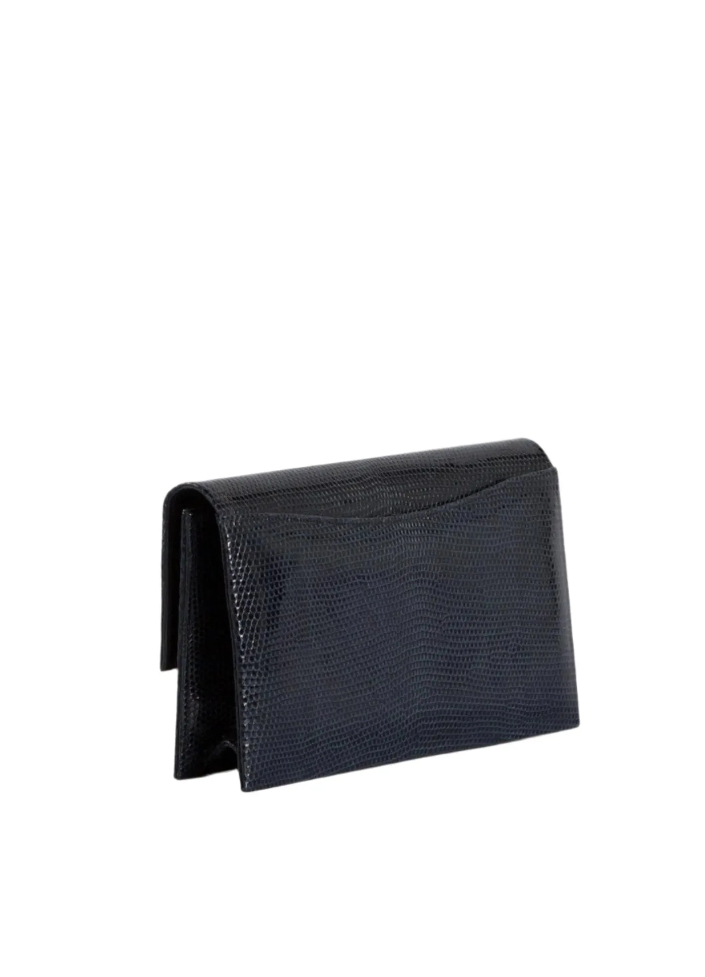 Monogram Clutch, Mini - Navy Exotic Lizard