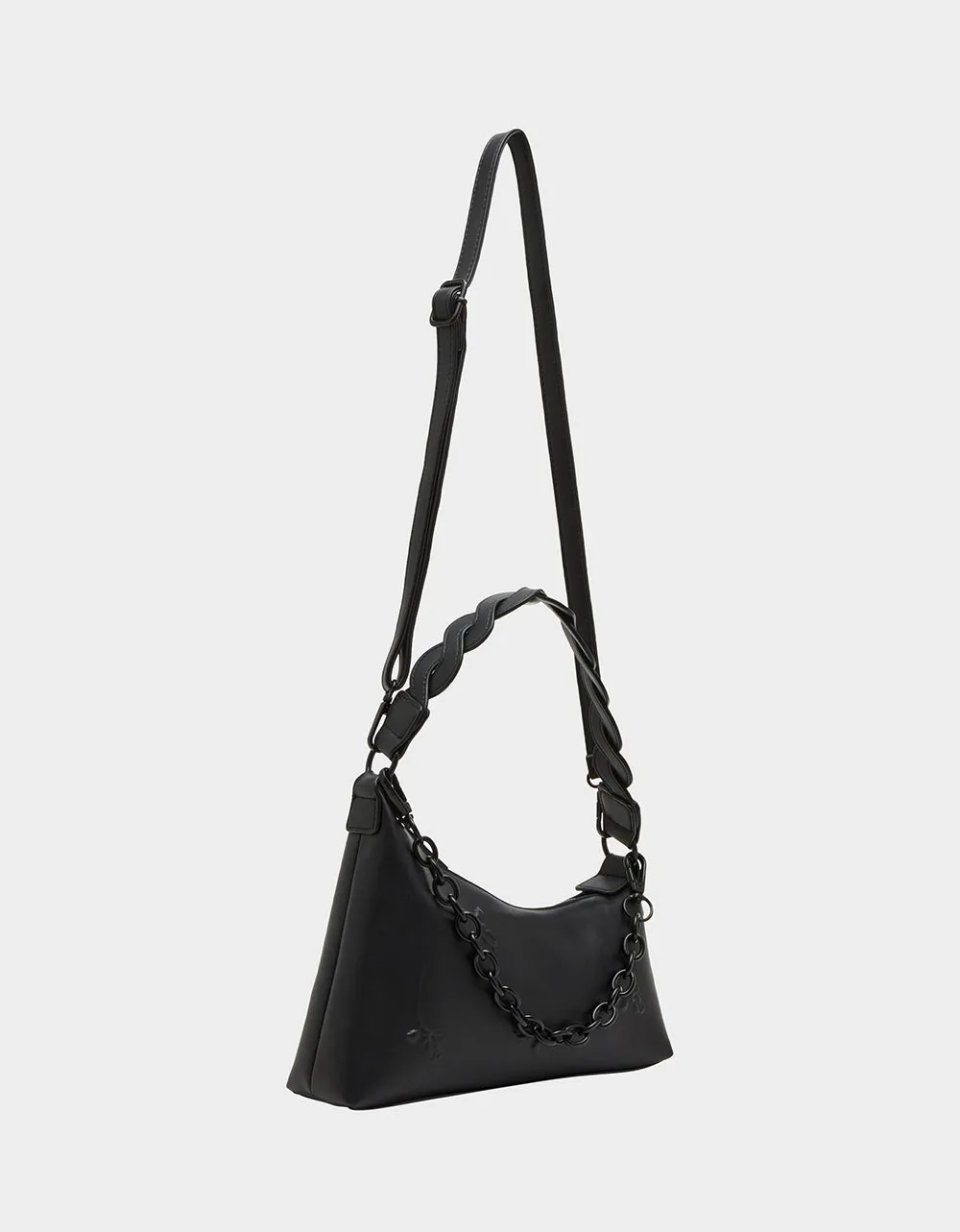 OFF KILTER ROSETTE BAG BLACK