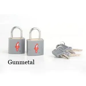 Safe Skies Padlock Double Set - Gunmetal