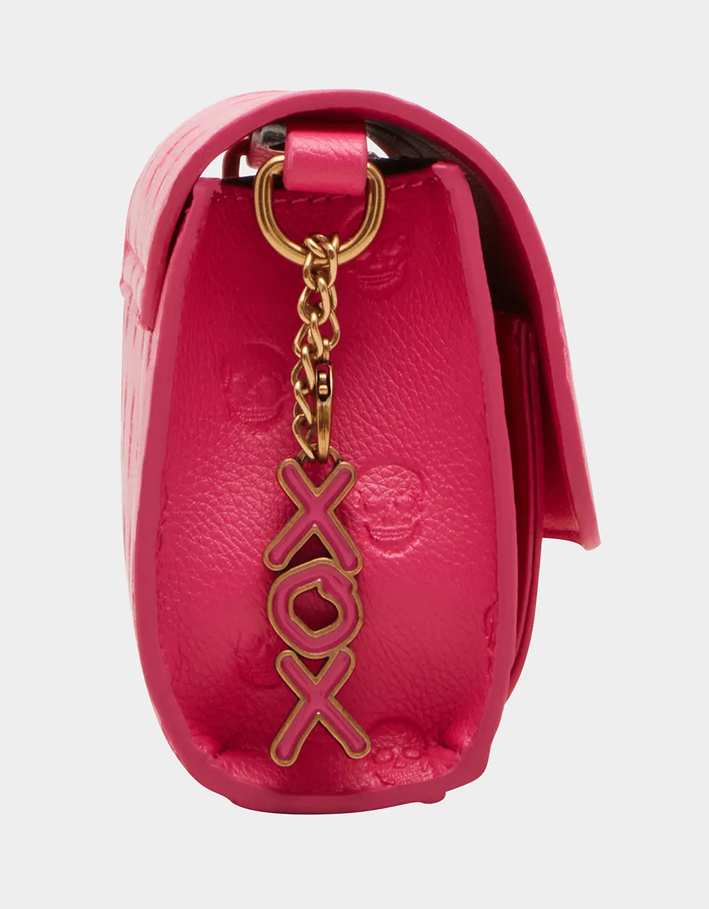 SKULLICIOUS MINI TURNLOCK CROSSBODY PINK