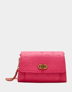 SKULLICIOUS MINI TURNLOCK CROSSBODY PINK