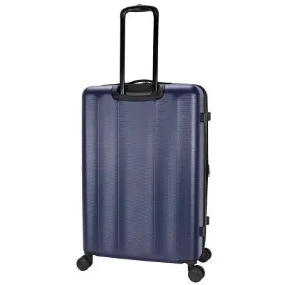 Skyline Hardside Large Checked Spinner Suitcase - Navy Peony