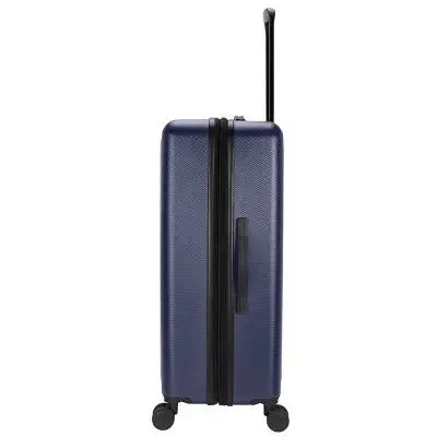 Skyline Hardside Large Checked Spinner Suitcase - Navy Peony