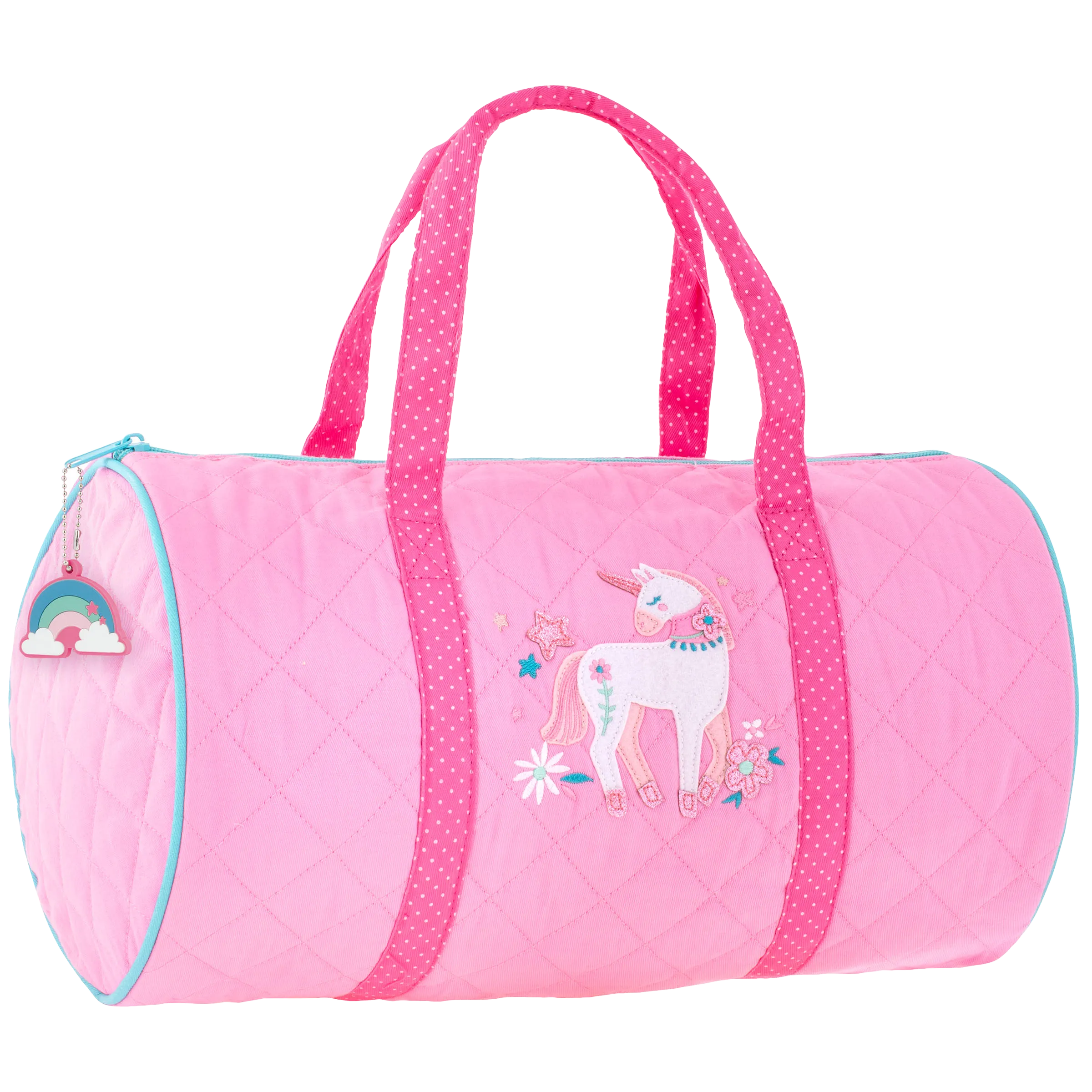 Stephen Joseph Quilted Duffle Bag, Pink Unicorn