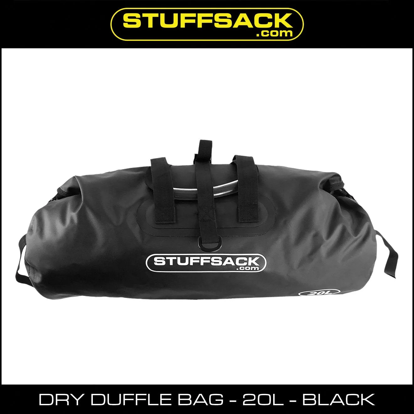 STUFFSACK Dry Duffle Bag - 20L Black