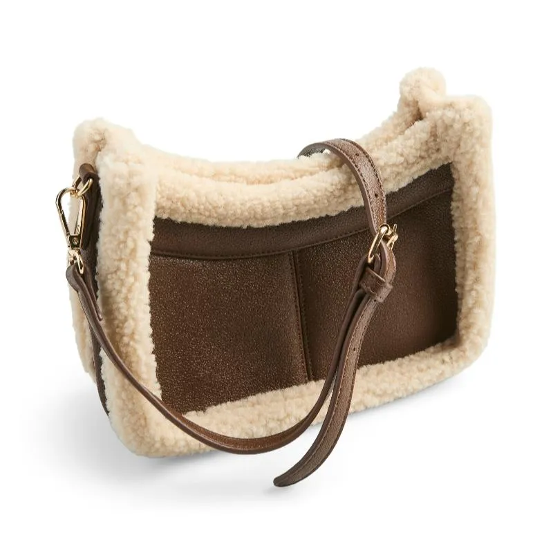 Teddy Cross Body Bag Brown