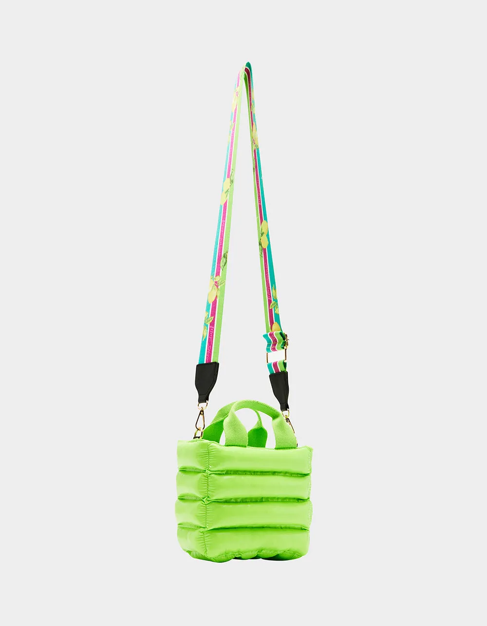 THAR SHE BLOWS WET NYLON MINI TOTE CITRON