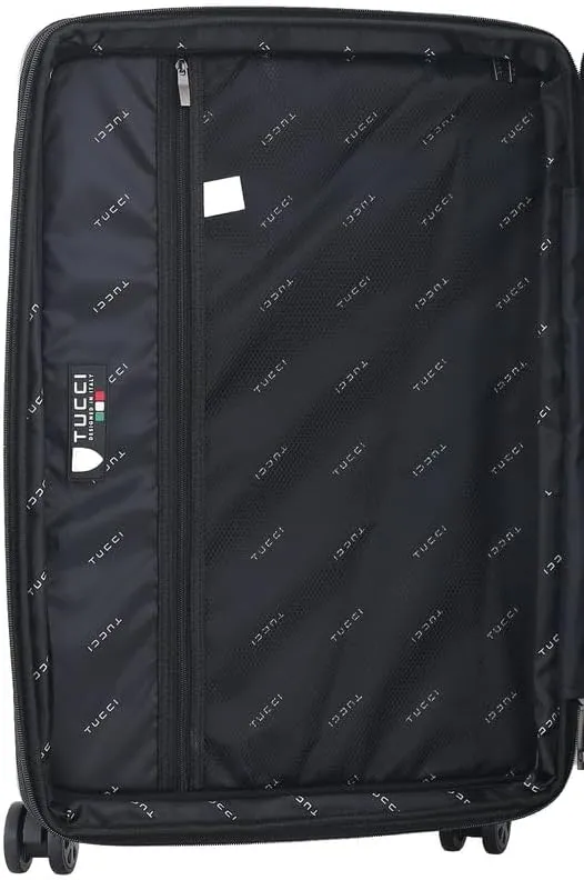 TUCCI Italy Money Man 24” Medium Hardside Checked Suitcase