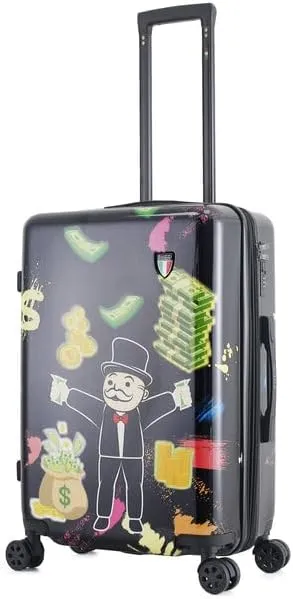 TUCCI Italy Money Man 24” Medium Hardside Checked Suitcase