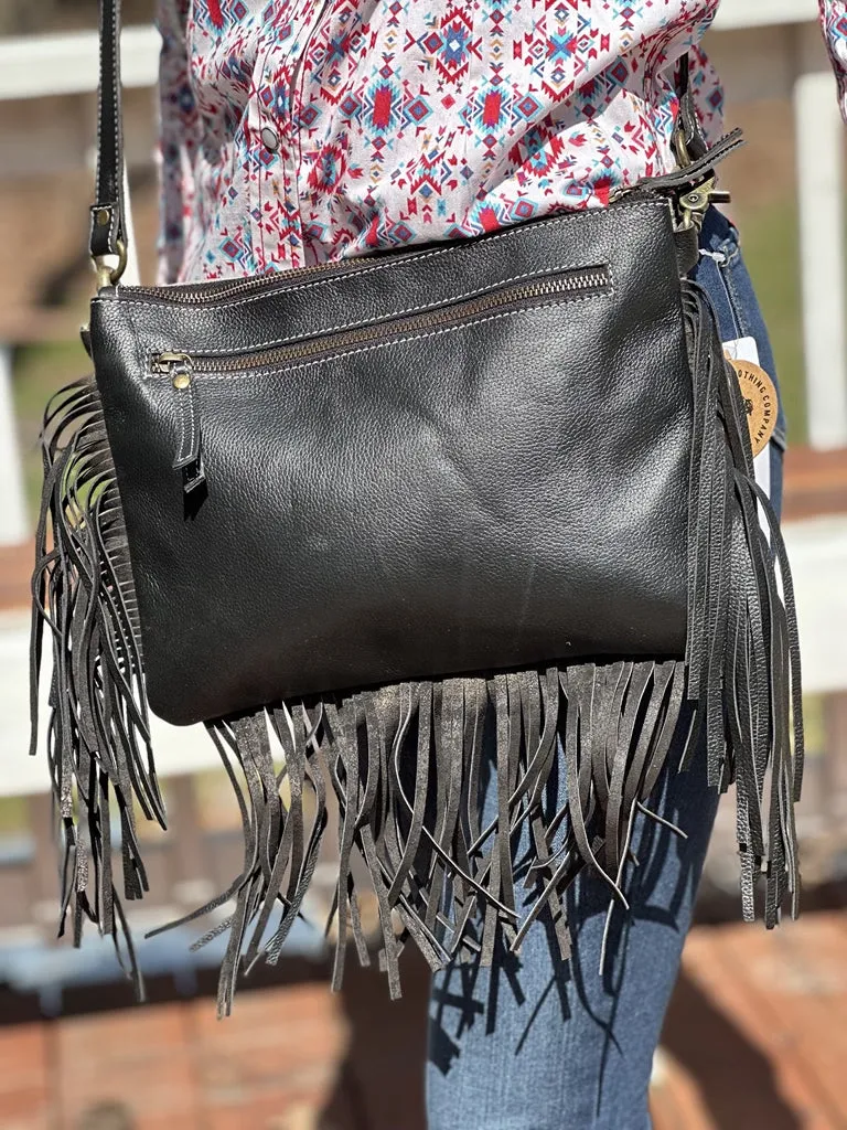 Western Shoulder bag T-1355-BLK