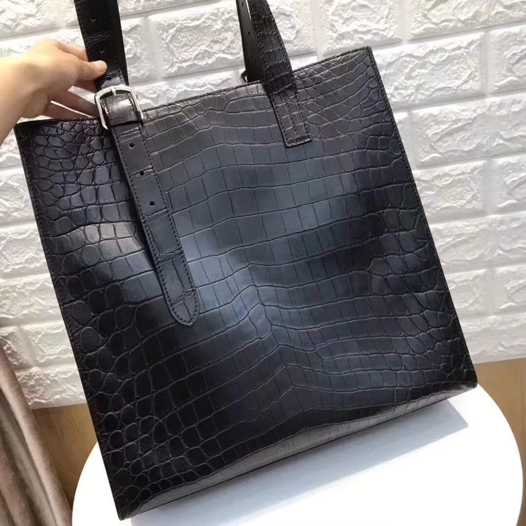 Womens Genuine Crocodile Leather Tote  Bags Shoulder Handbags & Purse